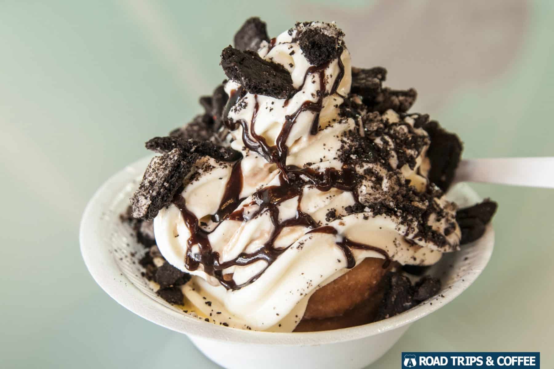 A delicious dessert from Julie Darling Donuts on the NorthShore in Chattanooga, Tennessee