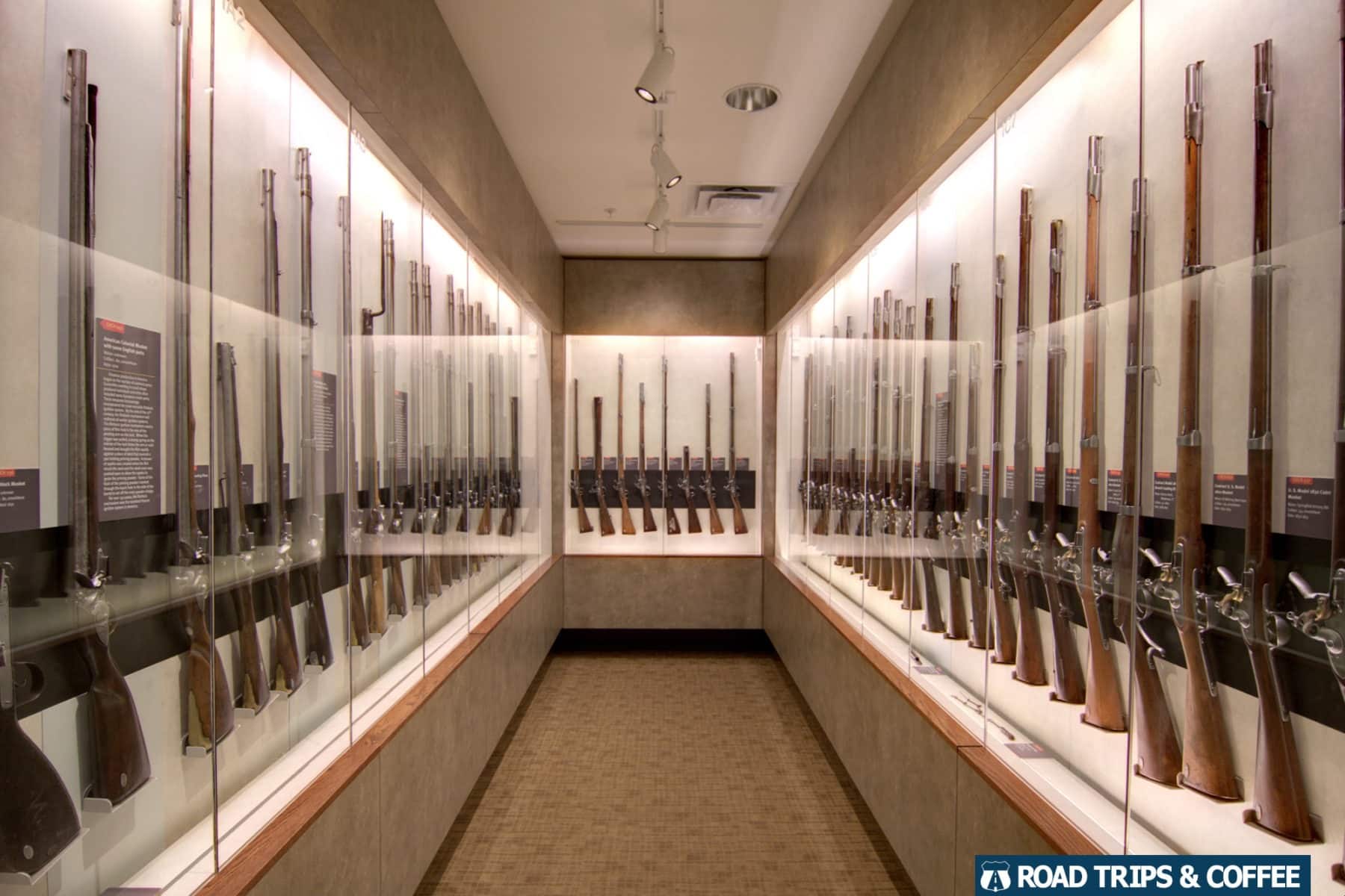 The massive Fuller Gun Collection of antique guns at Chickamauga & Chattanooga National Military Park in Fort Oglethorpe, Georgia