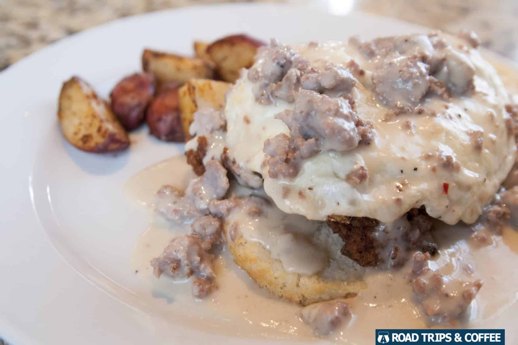 A hearty brunch meal from Food Works on the NorthShore in Chattanooga, Tennessee